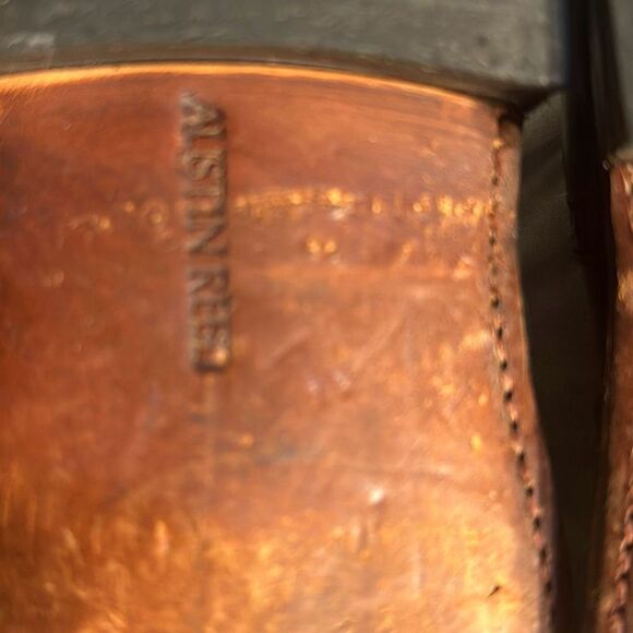 Austin Reed of Regent Street Size 11 M Brown Leather Dress Shoes - Picture 9 of 10